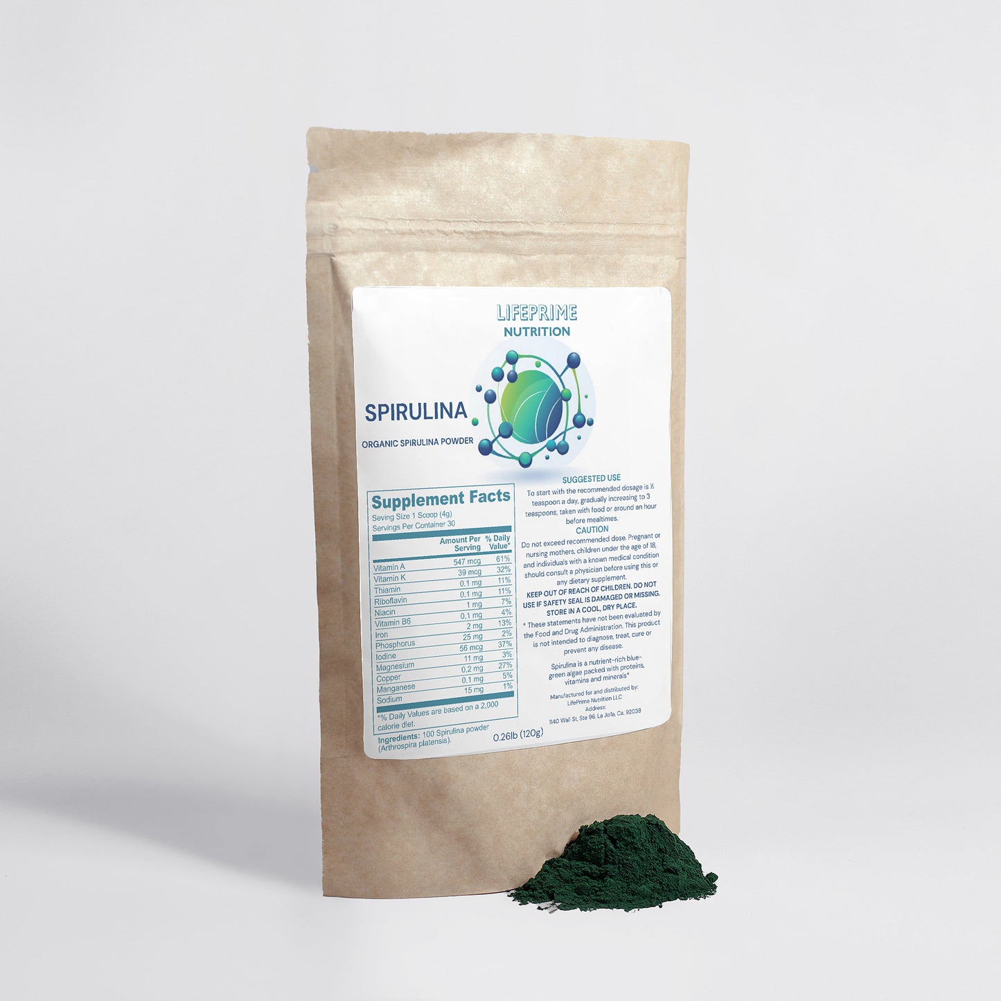 Organic Spirulina Powder