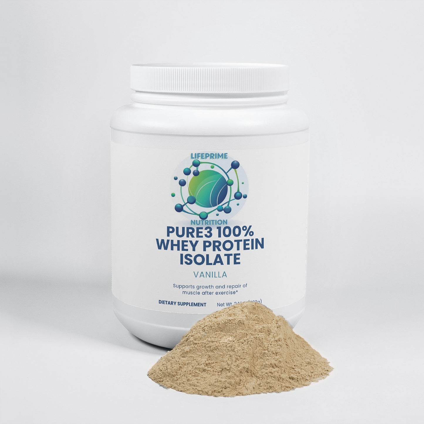 Pure3 100% Whey Protein Isolate (Vanilla)