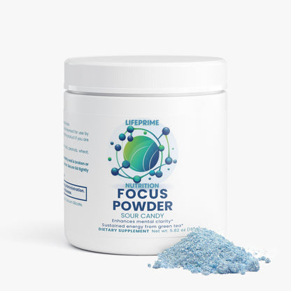 Focus & Energy Powder – Sour Gummi Worm | No Crash Mental Clarity Supplement