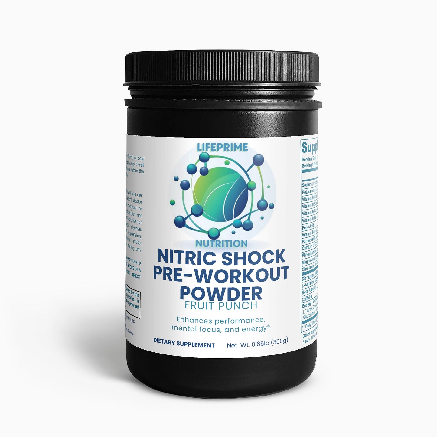 Nitric Shock Pre-Workout Powder (Fruit Punch)
